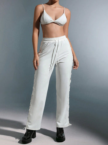 ICON Solid Drawstring Waist Sweatpants