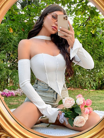 ICON Split Cuff Hanky Hem Tee