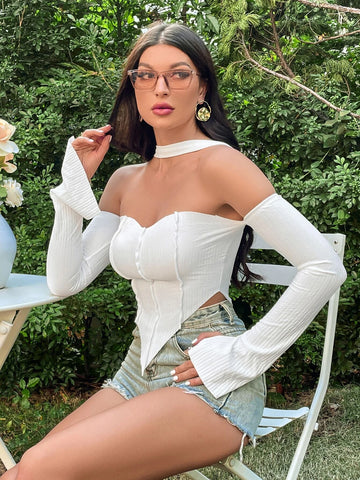 ICON Split Cuff Hanky Hem Tee