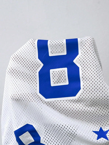 Sports-Inspired Halter Printed Vest And Low-Waist Side-Slit Tie Skirt Y2K Summer Going Out Two Piece Skirt Graphc Set