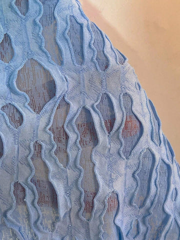 Summer Solid Color Texture Side Slit Cami Dress