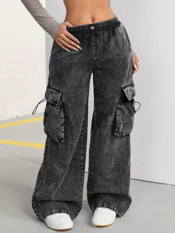 ICON Wide-Legged Cargo Trousers