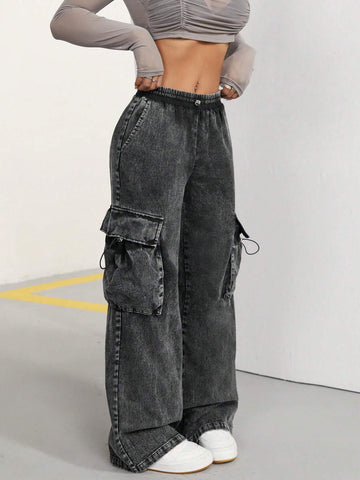 ICON Wide-Legged Cargo Trousers