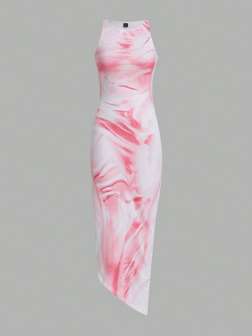 Women'S Tie-Dye Sleeveless Dress