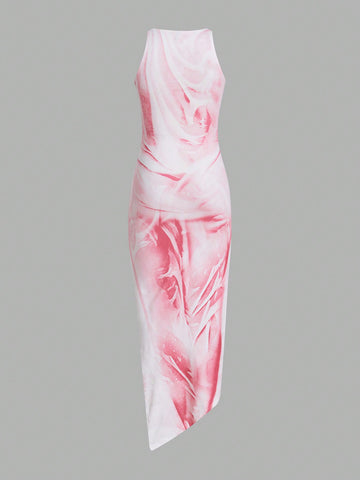 Women'S Tie-Dye Sleeveless Dress
