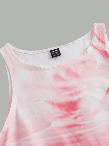 Women'S Tie-Dye Sleeveless Dress