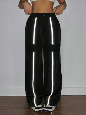 ICON Women Fluorescent Edge Casual Straight Pants