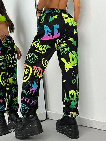 ICON Women's Printed Yoga Pants (Random Cut)