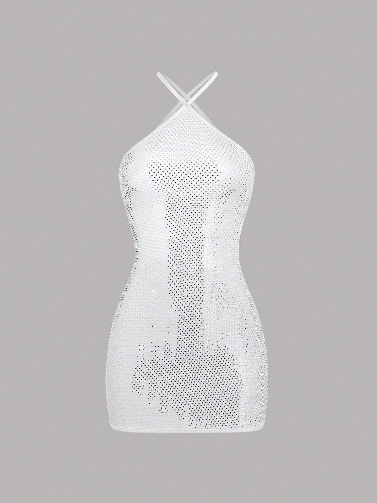 Women's Simple Solid Color Daily Sequin Cami Dress