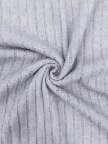 Women's Velvet Jumpsuit With Ribbed Texture