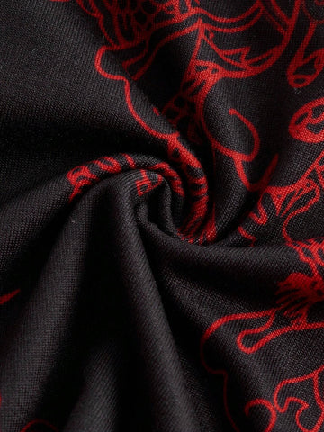 Women's Y2k Sexy Summer Going Out Zodiac Dragon Graphic Printed Tight Jumpsuit Short Romper With Backless Design For Women