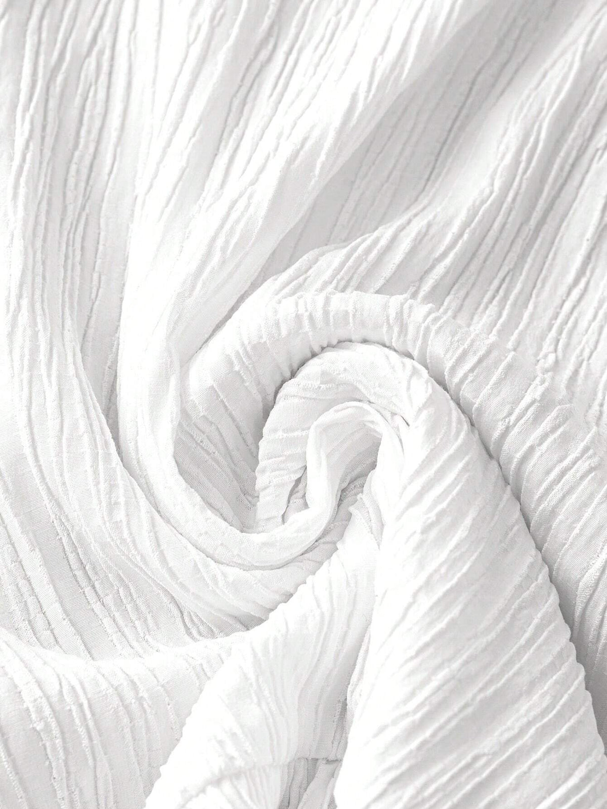 JORESS Women's Solid Color Round Neck Casual Summer Shirt With Ruffle Hem