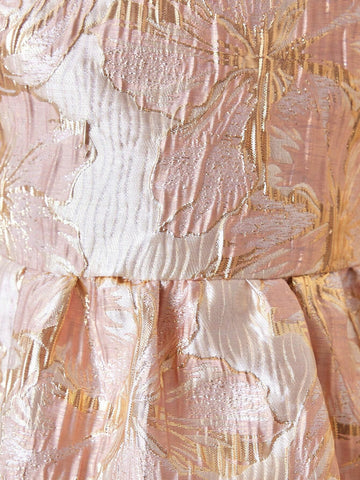 Kids CHARMNG Young Girl Sleeveless Jacquard Princess Dress For Summer