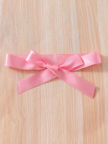 Kids CHARMNG Young Girl's Butterfly Applique Mesh Spliced Puff Sleeve Dress