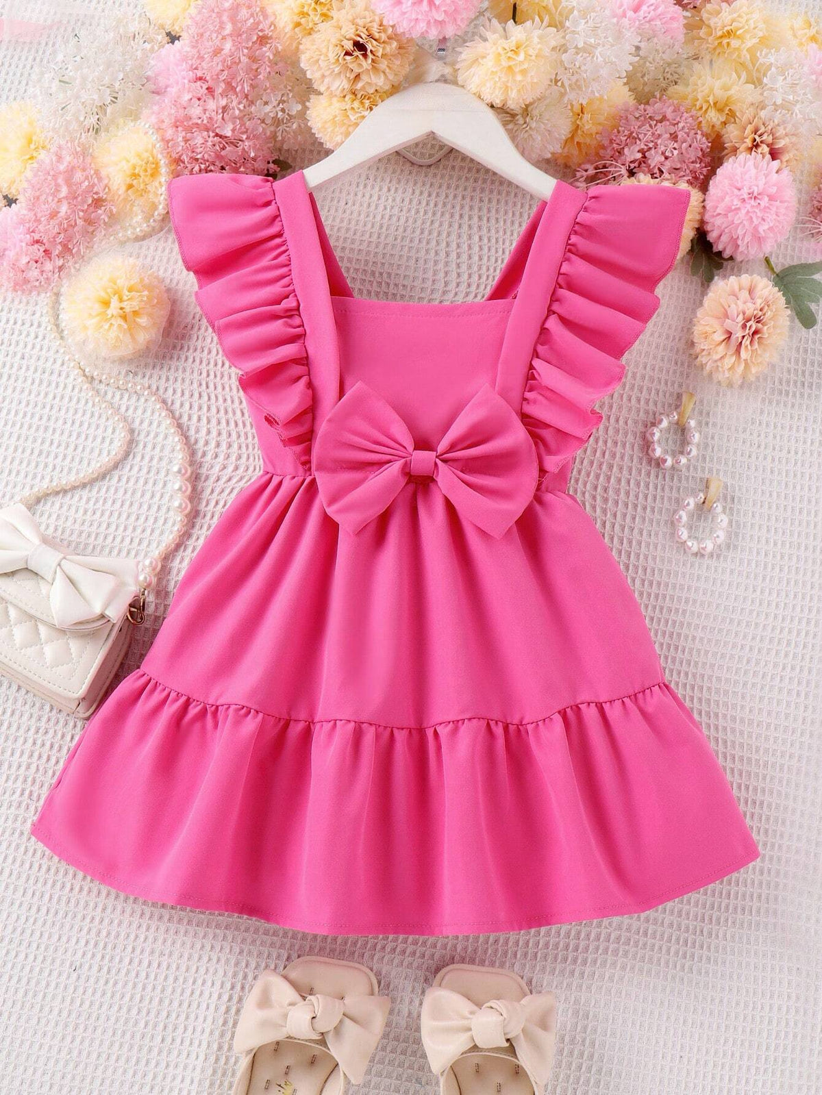 Kids CHARMNG Young Girls' Stylish And Lovely Bowknot Dress