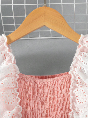 Kids CHARMNG Young Girl's Sweet And Romantic Lace Bowknot Dress