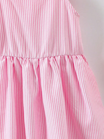 Kids EVRYDAY Summer Style Girls' Slim Fit Cami Midi A-Line Dress