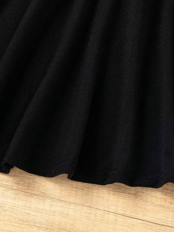Kids EVRYDAY Young Girl'S Color Block Dress With Bow Decorations