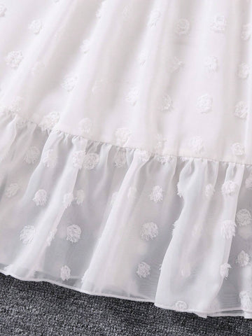 Kids EVRYDAY Young Girl's Romantic Elegant Casual Holiday Comfortable Flying Sleeve Dress