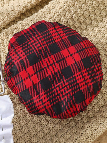 Kids SUNSHNE Young Girls' Chic Plaid Patchwork Dress With Hat And Waist Belt For Summer
