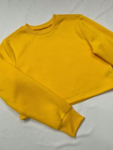 2pcs/set Round Neck Long Sleeve Sweatshirt And Tie Waist Sweatpants