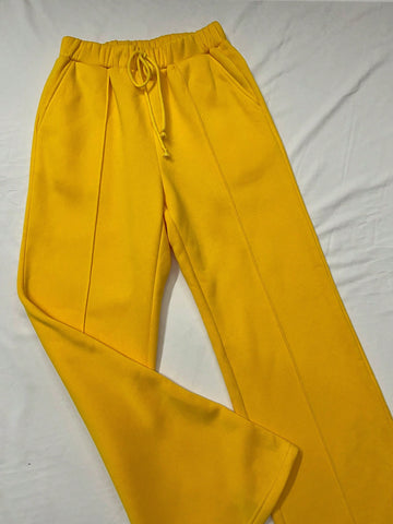 2pcs/set Round Neck Long Sleeve Sweatshirt And Tie Waist Sweatpants