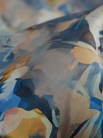 Allover Floral Print Hidden Pocket Dress