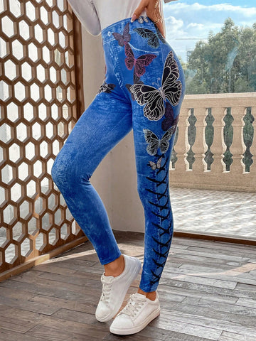 Butterfly Print Leggings