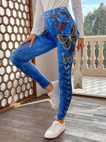 Butterfly Print Leggings