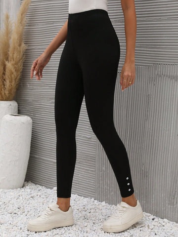 LUNE Button Detail Leggings