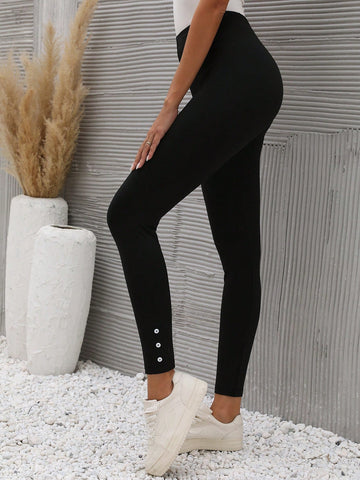 LUNE Button Detail Leggings