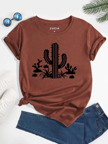 LUNE Cactus Print Tee