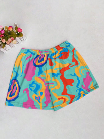 Cartoon Bear & Letter Print Casual 2pcs/Set