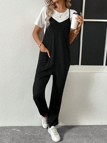 Casual Women'S Solid Color Jumpsuit