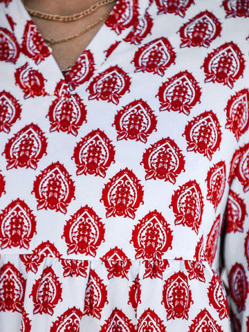 Casual Women's Vacation Out-Going Floral Print Long Sleeve Dress