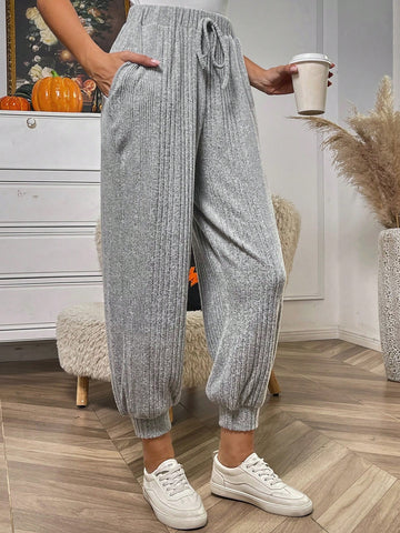 LUNE Knot Front Slant Pocket Sweatpants