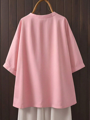 LUNE Ladies' Plain And Simple Casual Daily Shirt