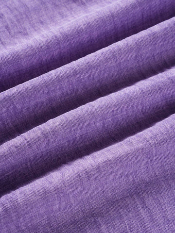 LUNE Ladies' Simple Everyday Pleated Shirt In Solid Color