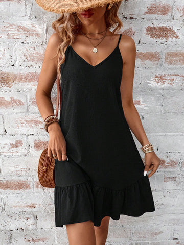 Ladies' Solid Color Cami Dress