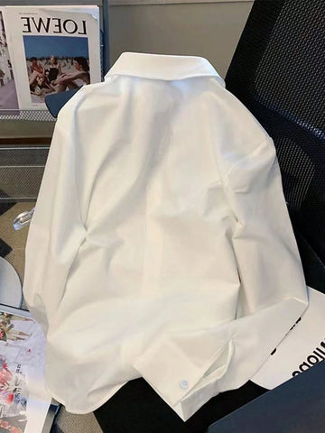 LUNE Men's Long Sleeve Printed Casual Shirt With Full-Zipper Fron