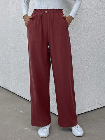 LUNE Paperbag Waist Slant Pocket Pants