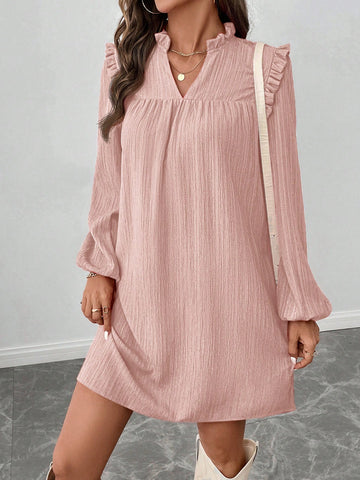 Pink Christmas Women Clothes Long Sleeve Red Christmas Party Mini Dress For Women,Autumn