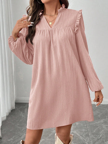 Pink Christmas Women Clothes Long Sleeve Red Christmas Party Mini Dress For Women,Autumn