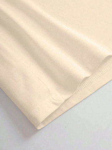 Plus Size Women Santa Claus Slogan Print Round Neck Drop Shoulder Casual Dress