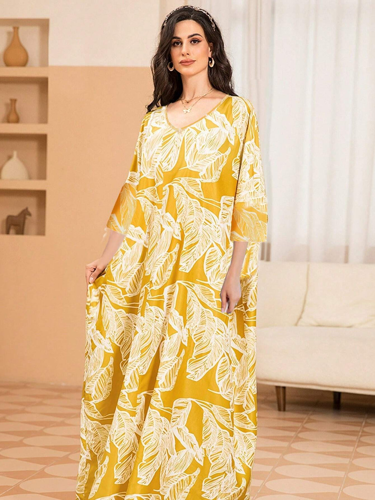Random Print Women Elegant Dress