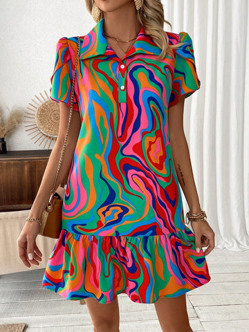 Random Printed Women's Dress