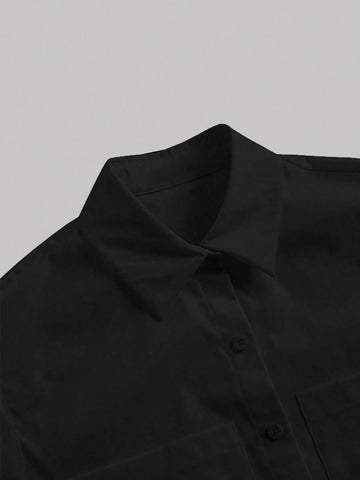 LUNE Shirt Collar Short Sleeve Casual & Office Lady's Shirt