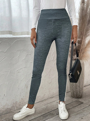 LUNE Side Striped Slim Fit Casual Leggings