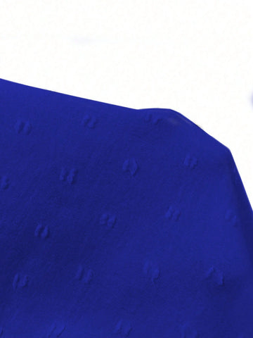 LUNE Simple Solid Color Crew Neck Casual Everyday Shirt