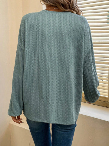 Solid Drop Shoulder Tee